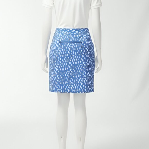 Like New Chico’s Women's Zenergy Neema Pebble Pocket‎ Skort Amparo Blue 12 - Picture 8 of 15